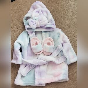 Kids Tie-Dye Hooded Pajama Set